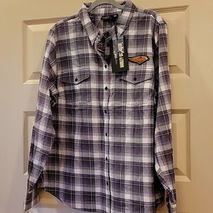 Womens Harley Davidson 120 Year Anniversary Flannel